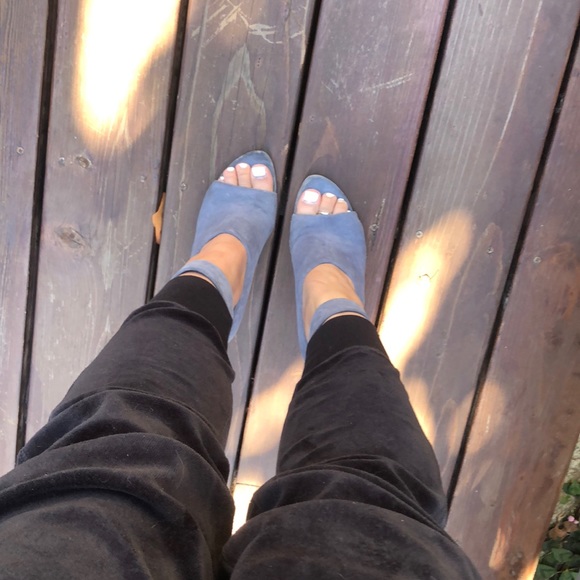 Alexander Wang suede ankle strap wedge heel zipper - Picture 6 of 7